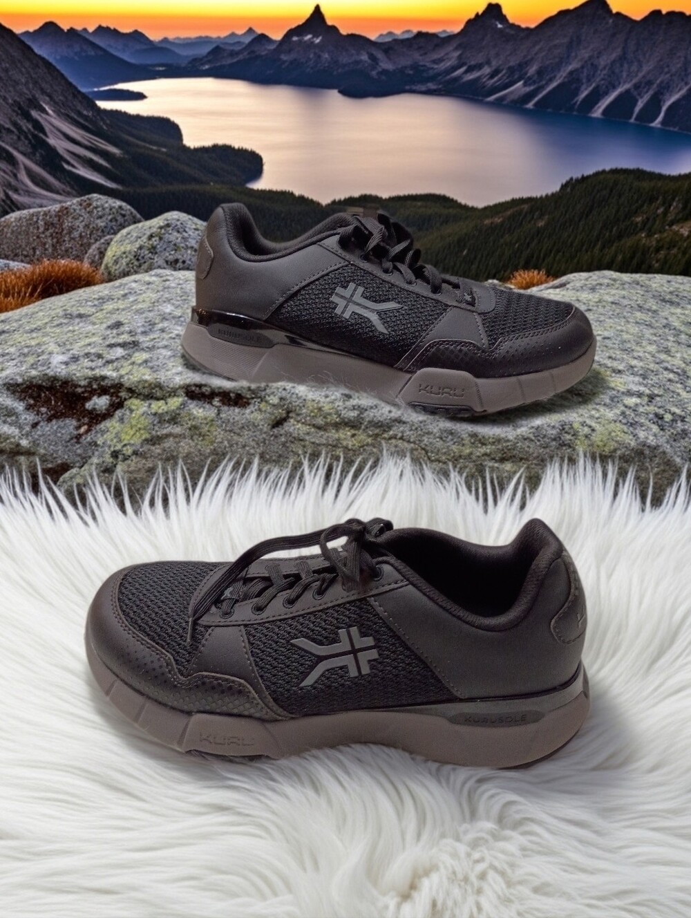 Kuru Quantum 2 Black Plantar Fascitis Orthopedic Support Walking Work Shoe 8.5W